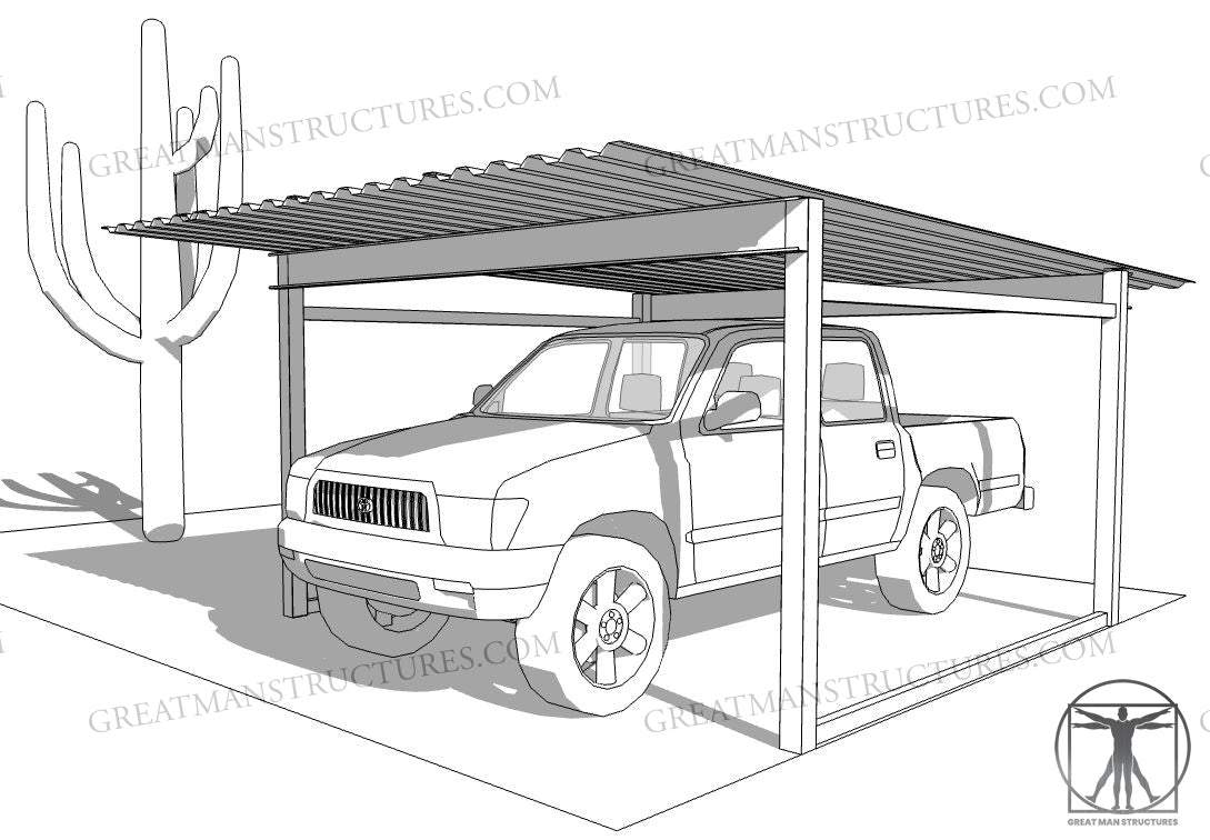 12x18 CAR/TRUCK CARPORT  **$1950 - Delivered and Installed - AZ ONLY**