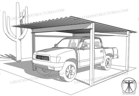 12x18 CAR/TRUCK CARPORT  **$1950 - Delivered and Installed - AZ ONLY**