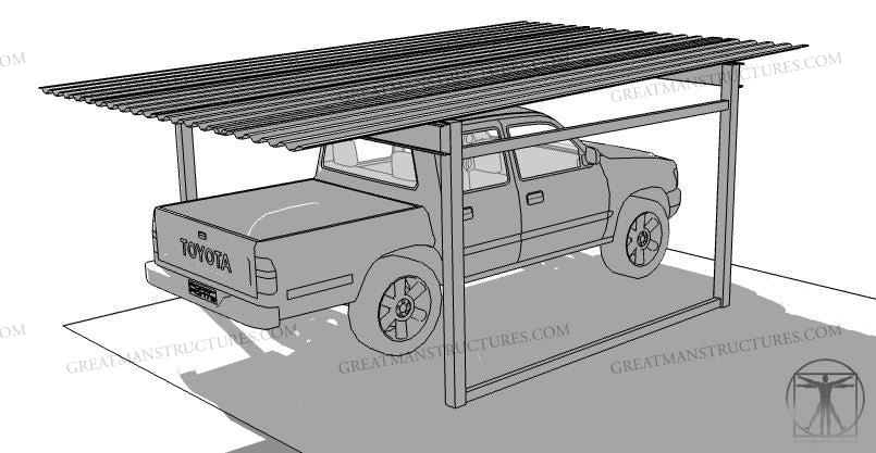 12x18 CAR/TRUCK CARPORT  **$1950 - Delivered and Installed - AZ ONLY**