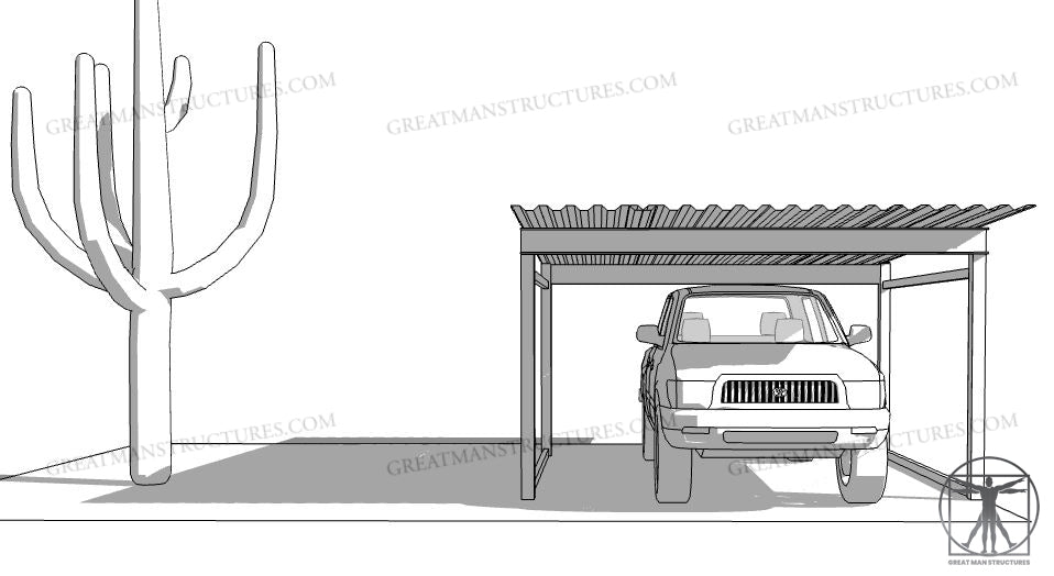 12x18 CAR/TRUCK CARPORT  **$1950 - Delivered and Installed - AZ ONLY**