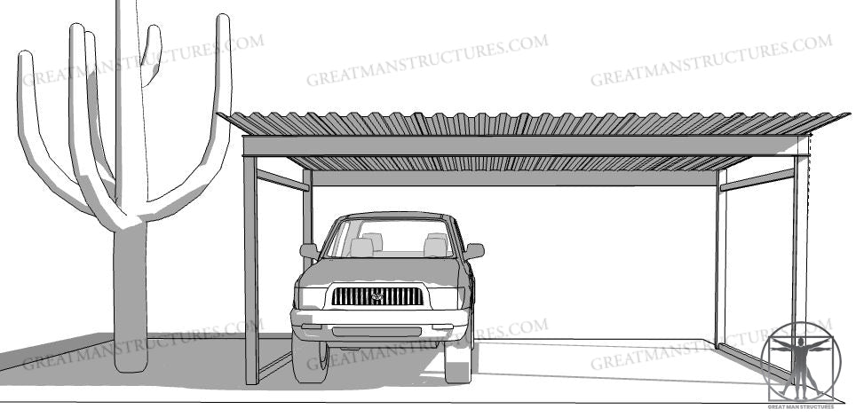 18X18 CAR/TRUCK CARPORT  **$2800 - Delivered and Installed - AZ ONLY**