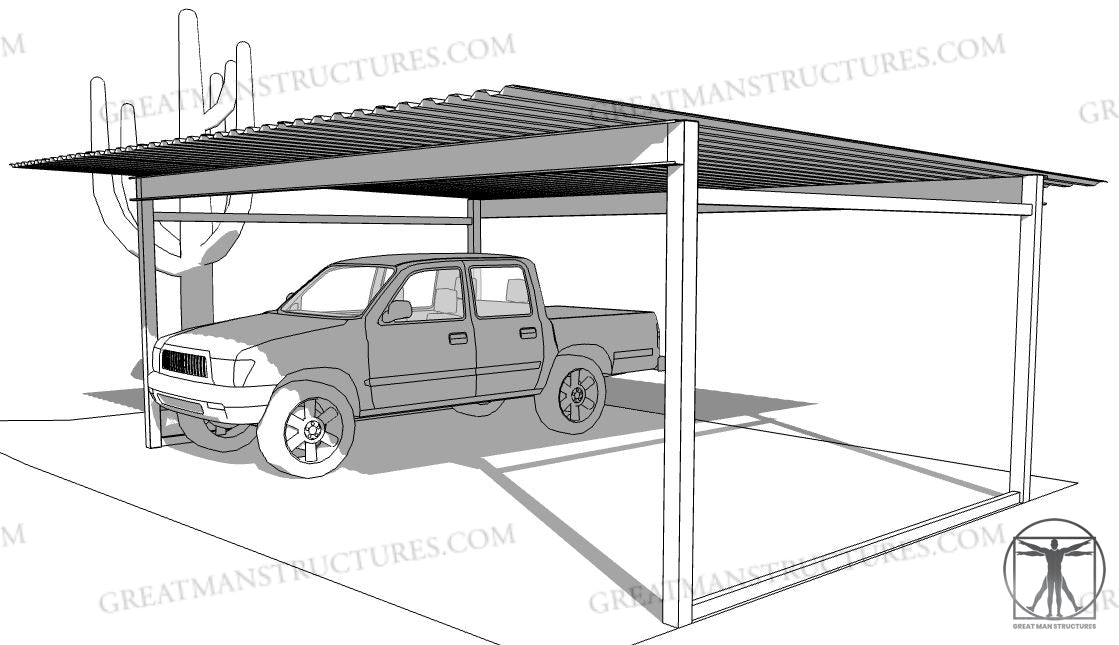 21x20 CAR/TRUCK CARPORT  **Delivered and Installed - AZ ONLY**