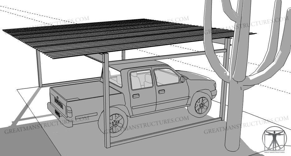 21x20 CAR/TRUCK CARPORT  **Delivered and Installed - AZ ONLY**