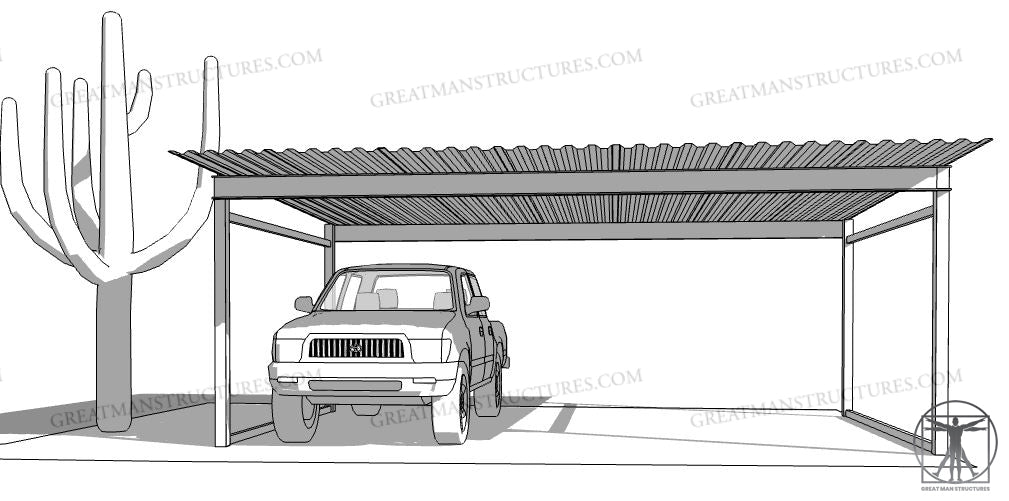 21x20 CAR/TRUCK CARPORT  **Delivered and Installed - AZ ONLY**