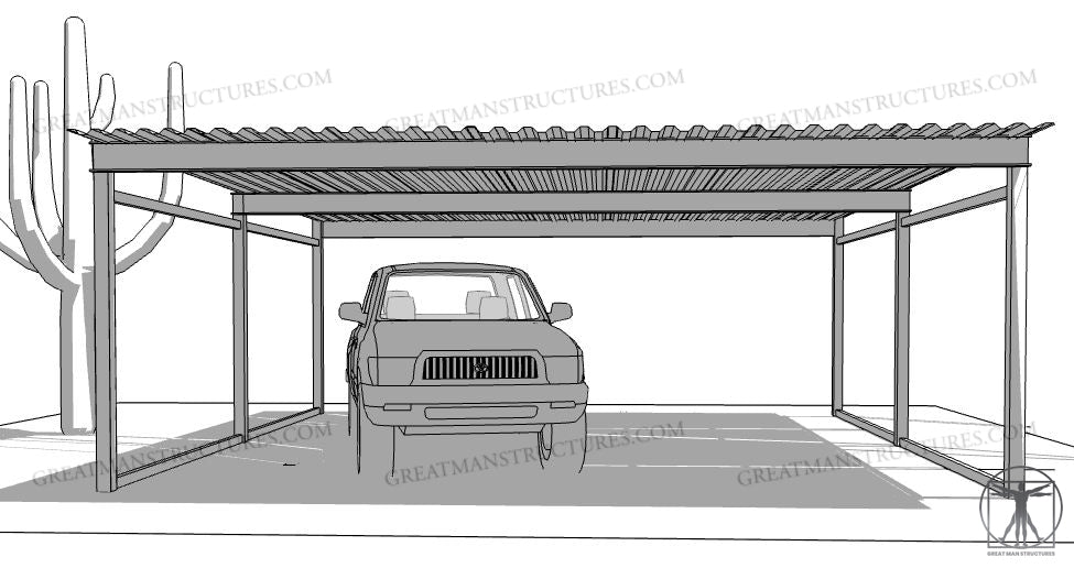 24x24 CAR/TRUCK CARPORT  **Delivered and Installed - AZ ONLY**