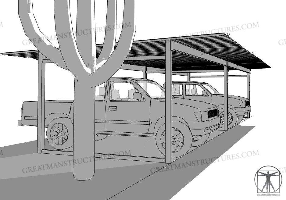 36x18 CAR/TRUCK CARPORT  **Delivered and Installed - AZ ONLY**