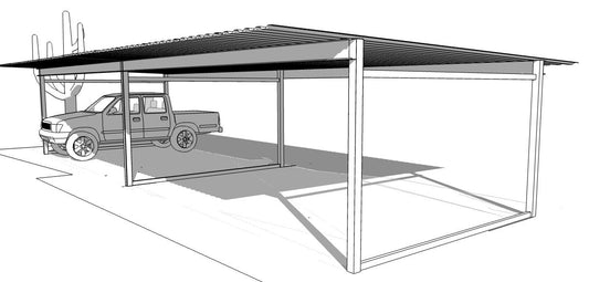 42x20 CAR/TRUCK CARPORT  **Delivered and Installed - AZ ONLY**