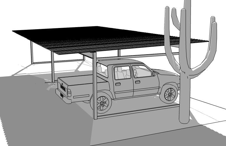 42x20 CAR/TRUCK CARPORT  **Delivered and Installed - AZ ONLY**