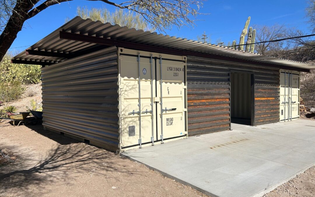 Custom fabrication – container cover, Tucson, February 2020