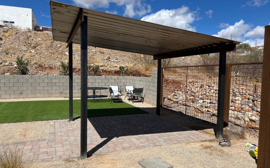 Custom fabrication – pergola, Rio Rico, September 2024