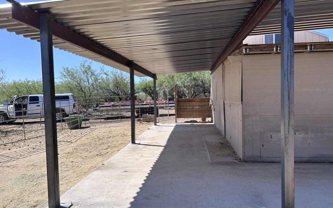 Custom fabrication (horse shade) – Tucson, April 2026